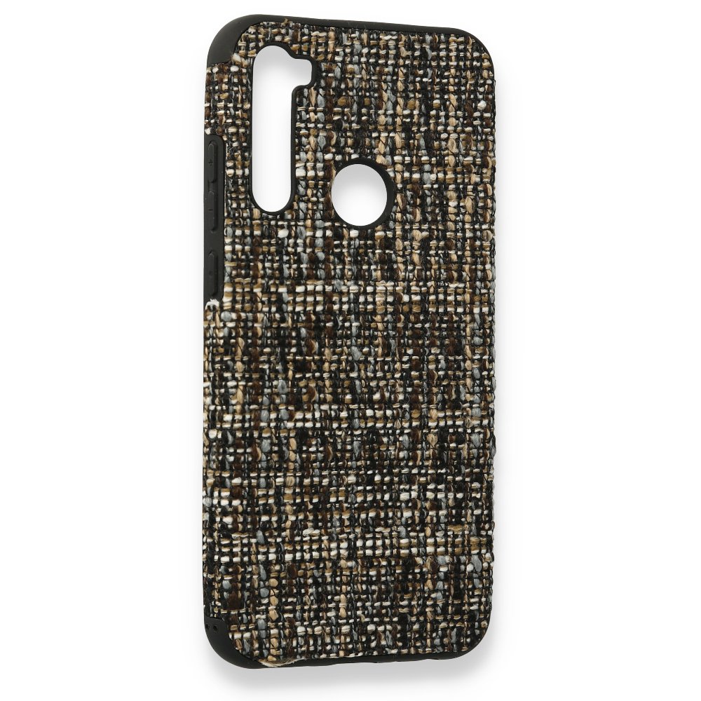 Redmi Note 8T Kılıf Ottoman Kumaş Silikon - Kahverengi Redmi Note 8T Kılıf Ottoman Kumaş Silikon - Kahverengi