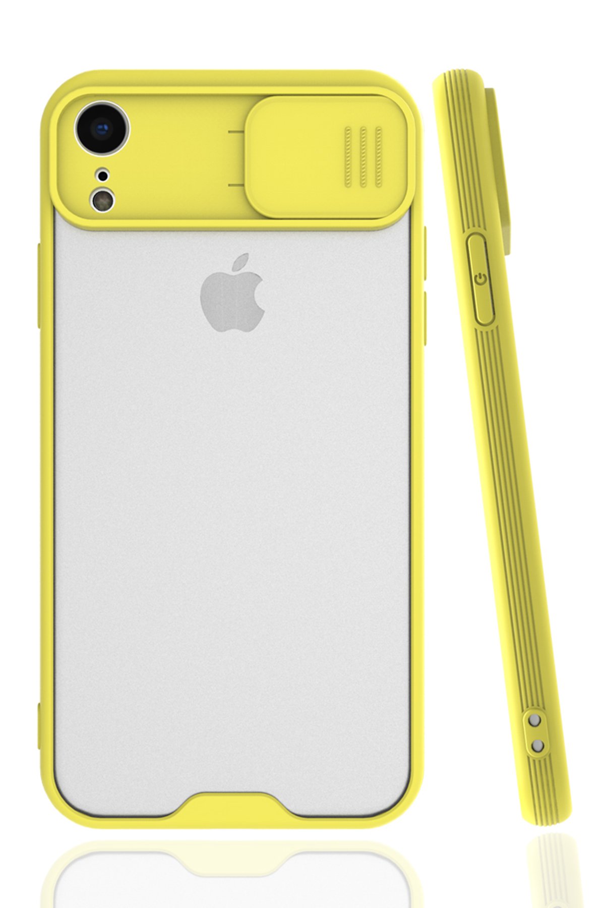 iPhone XR Kılıf Platin Kamera Koruma Silikon - Sarı iPhone XR Kılıf Platin Kamera Koruma Silikon - Sarı