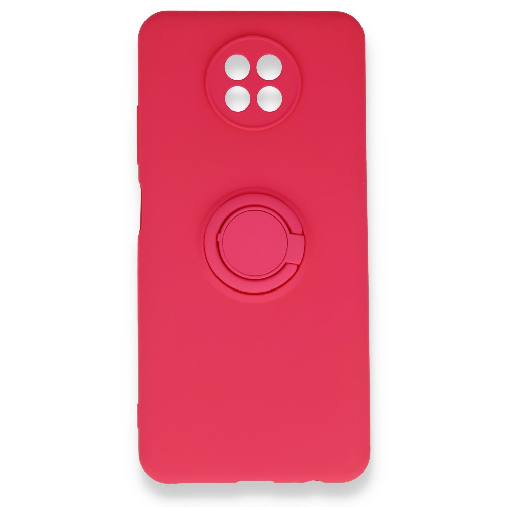 Redmi Note 9 5G Kılıf Viktor Yüzüklü Silikon - Pembe