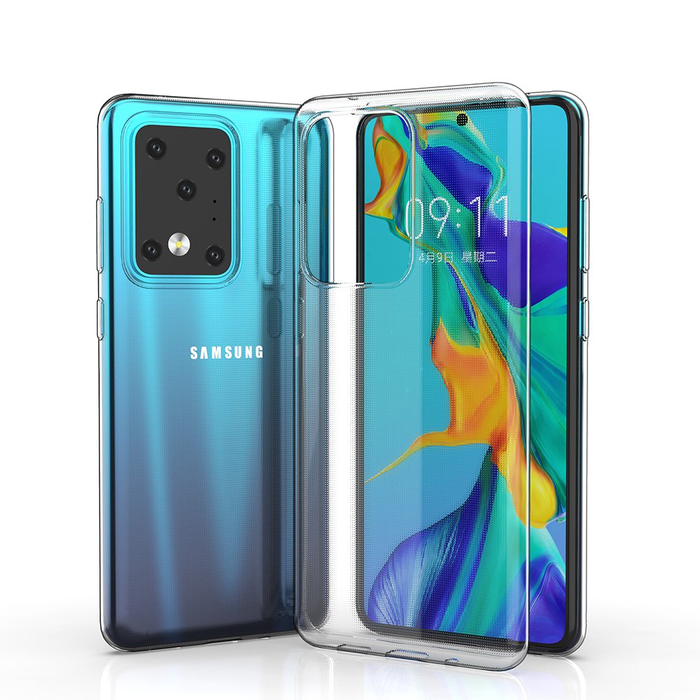  Samsung Galaxy S20 Ultra Kılıf Lüx Şeffaf Silikon