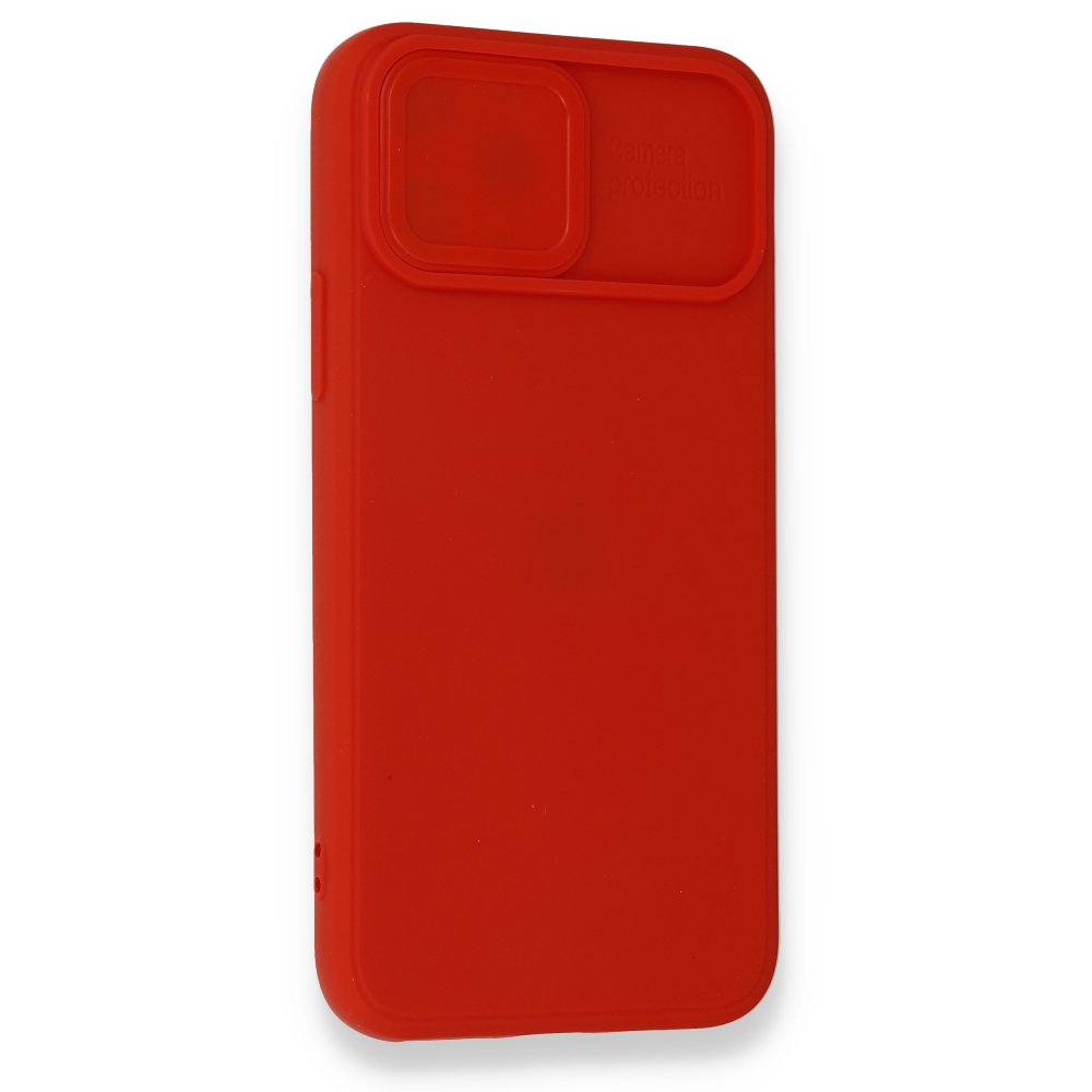  iPhone 11 Pro Max Kılıf Color Lens Silikon - Kırmızı