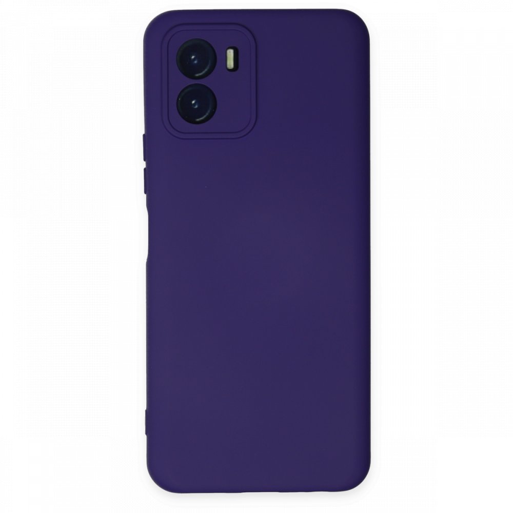  Vivo Y15S Kılıf Nano içi Kadife Silikon - Mor
