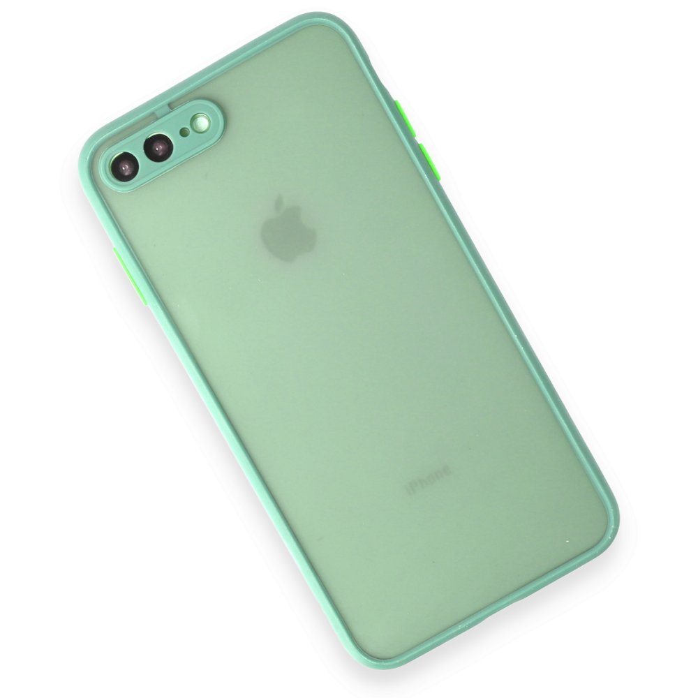 iPhone 8 Plus Kılıf Montreal Silikon Kapak - Turkuaz