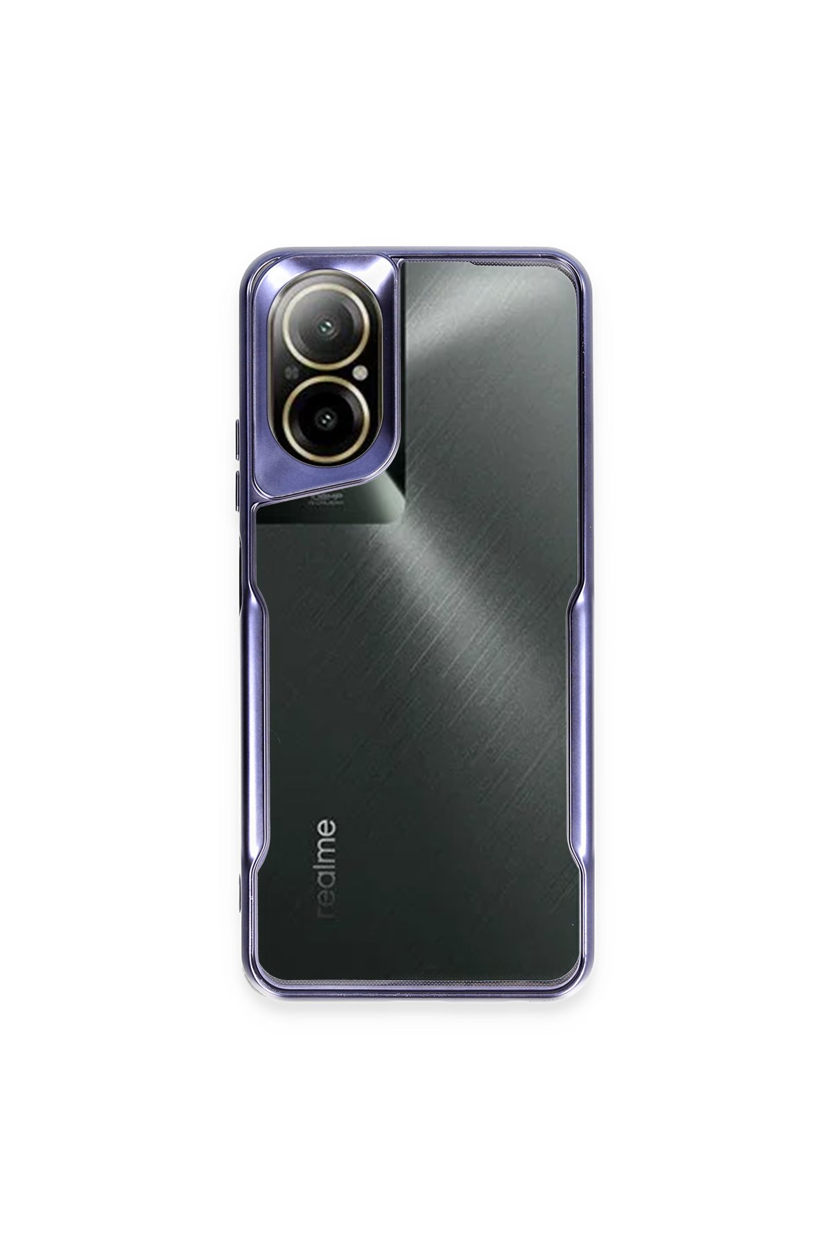 Realme 12 Lite Kılıf Boyi Silikon Kapak - Lacivert  Realme 12 Lite Kılıf Boyi Silikon Kapak - Lacivert