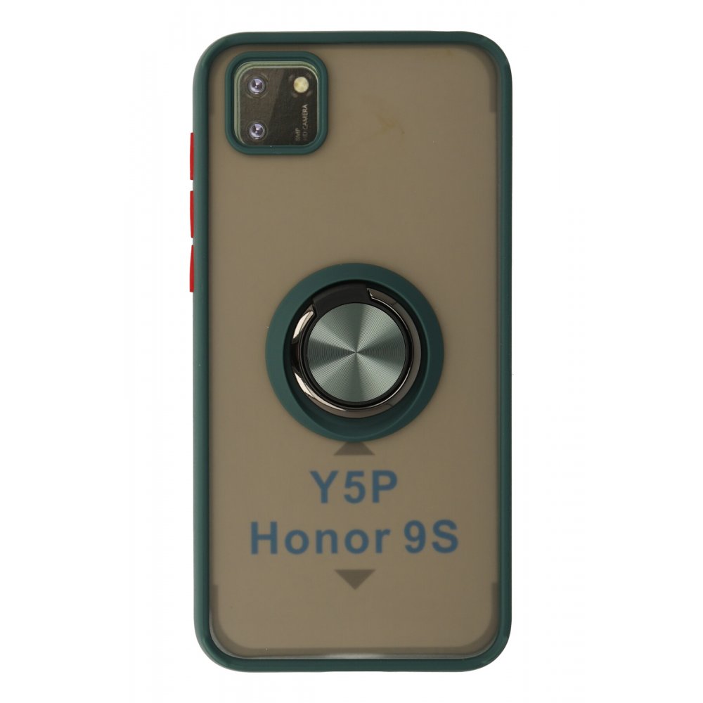 Huawei Y5P Kılıf Montreal Yüzüklü Silikon Kapak - Yeşil  Huawei Y5P Kılıf Montreal Yüzüklü Silikon Kapak - Yeşil