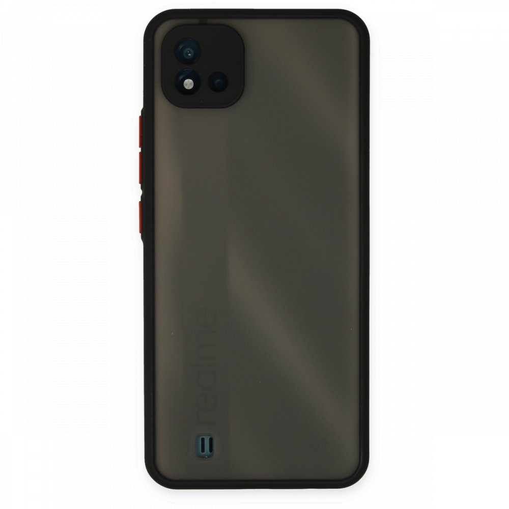 Realme C11 2021 Kılıf Montreal Silikon Kapak - Siyah  Realme C11 2021 Kılıf Montreal Silikon Kapak - Siyah