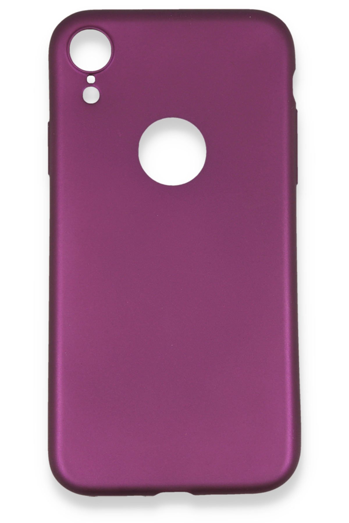  iPhone XR Kılıf First Silikon - Mürdüm