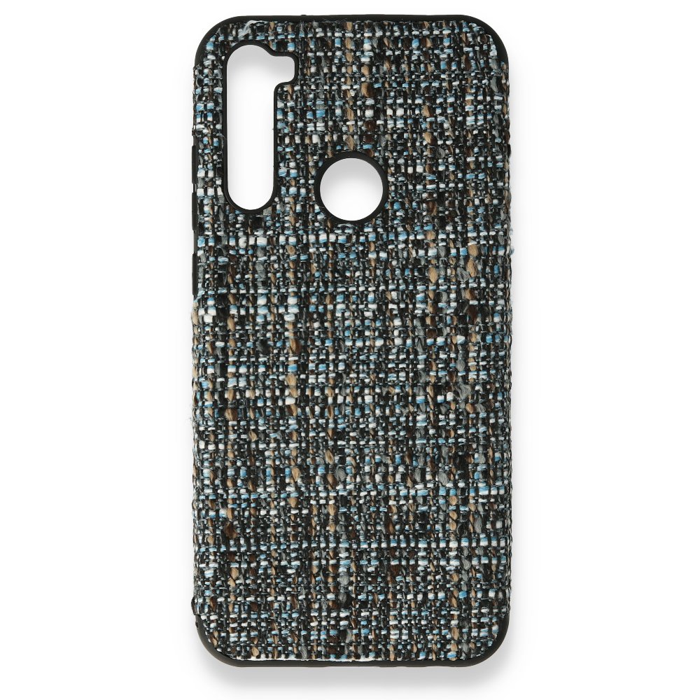 Redmi Note 8T Kılıf Ottoman Kumaş Silikon - Mavi Redmi Note 8T Kılıf Ottoman Kumaş Silikon - Mavi