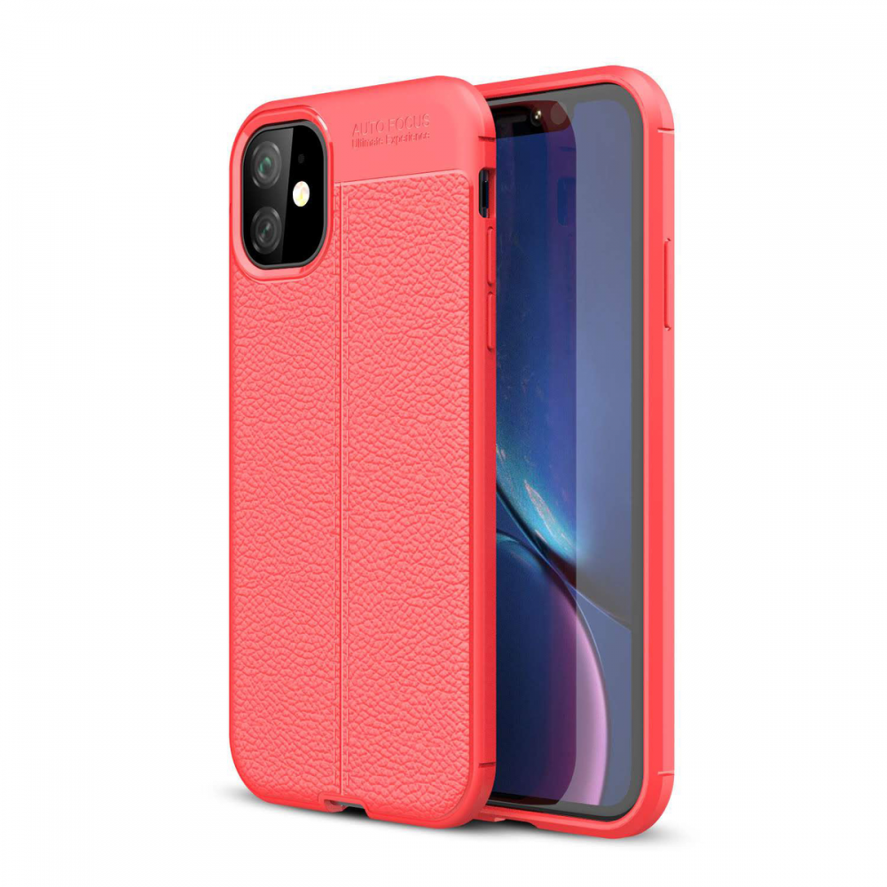  iPhone 11 Kılıf Auto Focus Kapak - Kırmızı