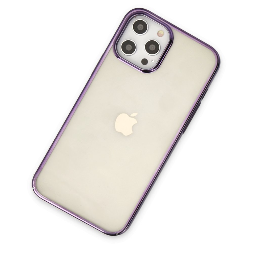  iPhone 12 Pro Max Kılıf Element Silikon - Mor