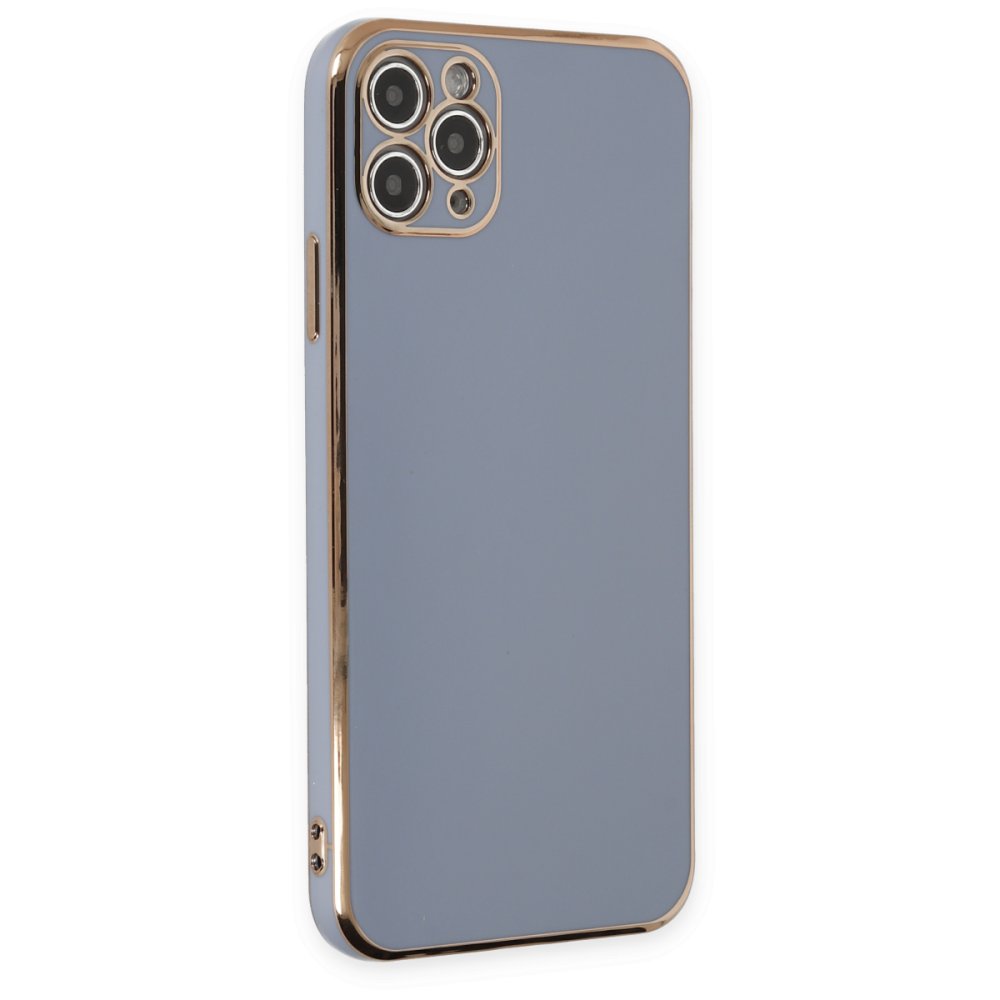  iPhone 11 Pro Max Kılıf Volet Silikon - Mavi