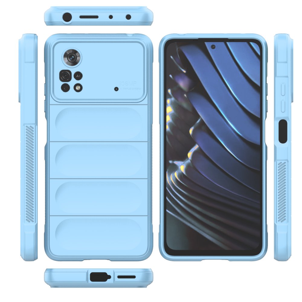  Xiaomi Poco X4 Pro 5G Kılıf Optimum Silikon - Sky Blue
