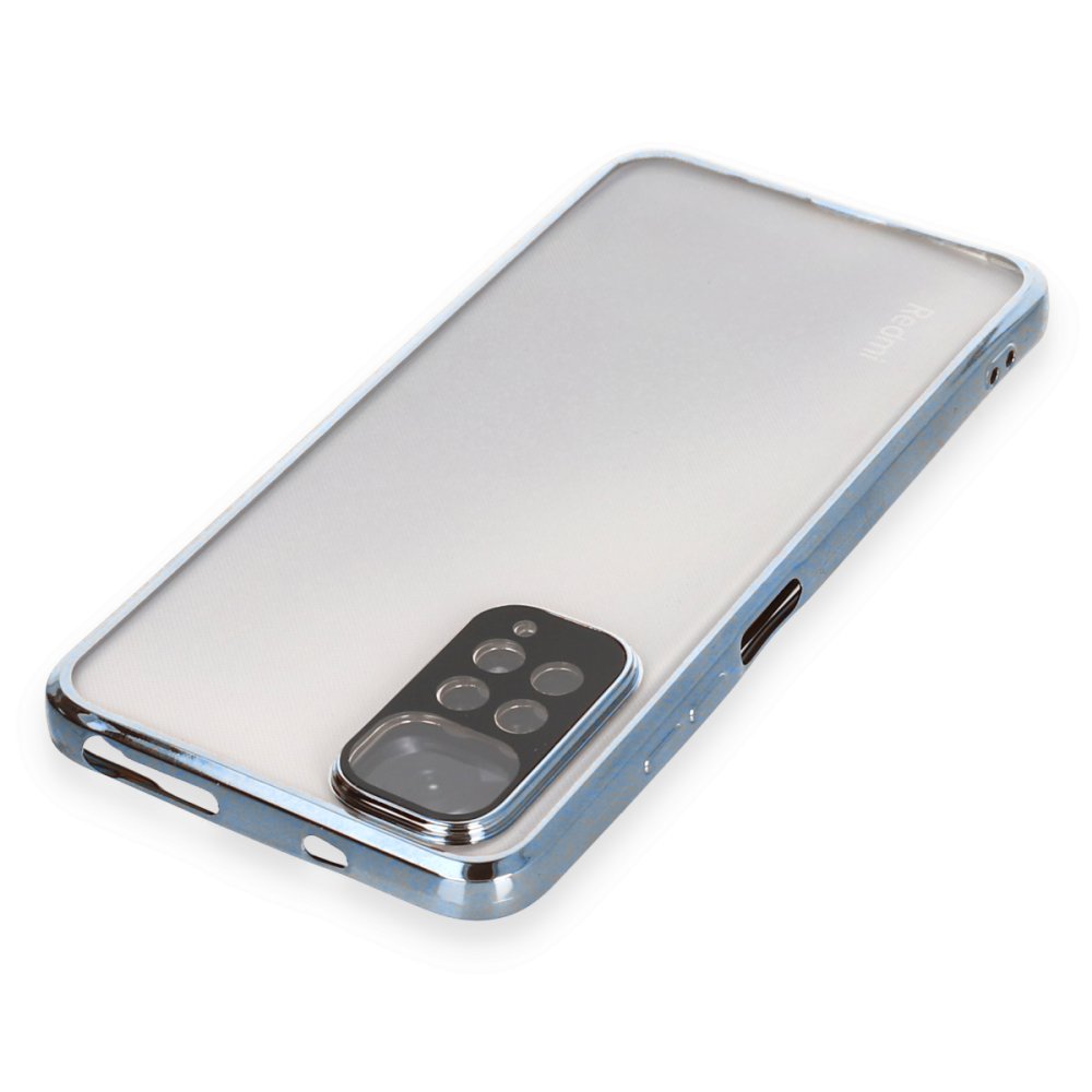 Redmi Note 12S Kılıf Razer Lensli Silikon - Açık Mavi