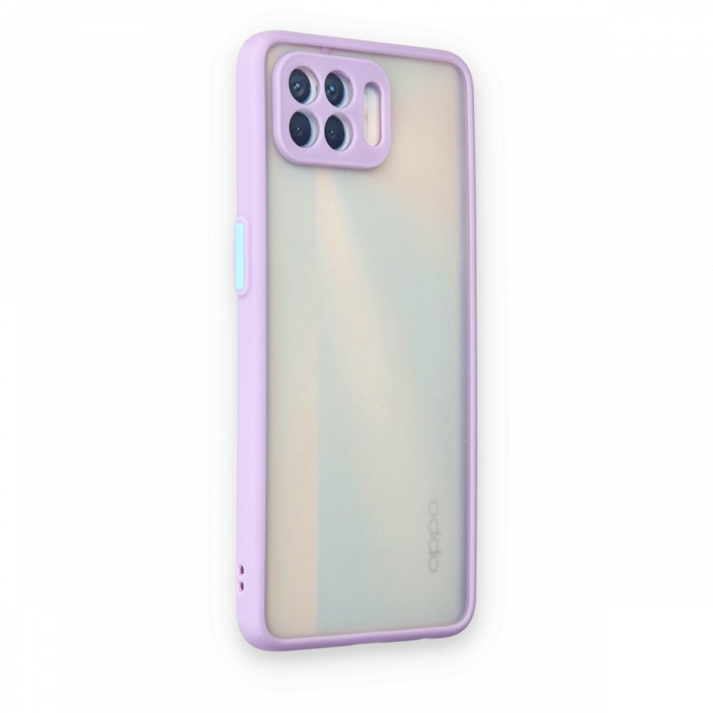  Oppo Reno 4 Lite Kılıf Montreal Silikon Kapak - Mor