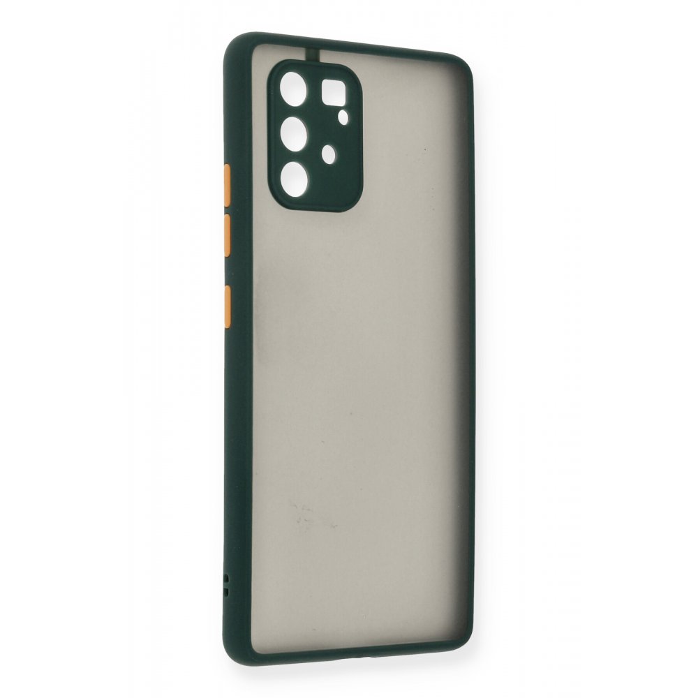  Samsung Galaxy A91 / S10 Lite Kılıf Montreal Silikon Kapak - Yeşil
