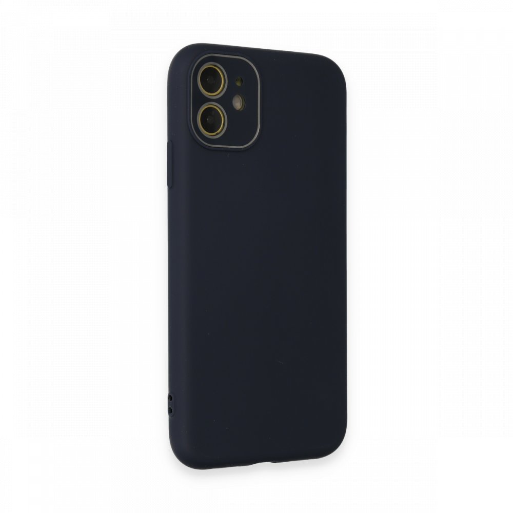  iPhone 11 Kılıf Lansman Glass Kapak - Lacivert