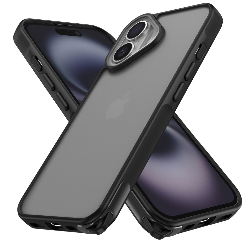  iPhone 16 Kılıf Elegant Kapak - Siyah