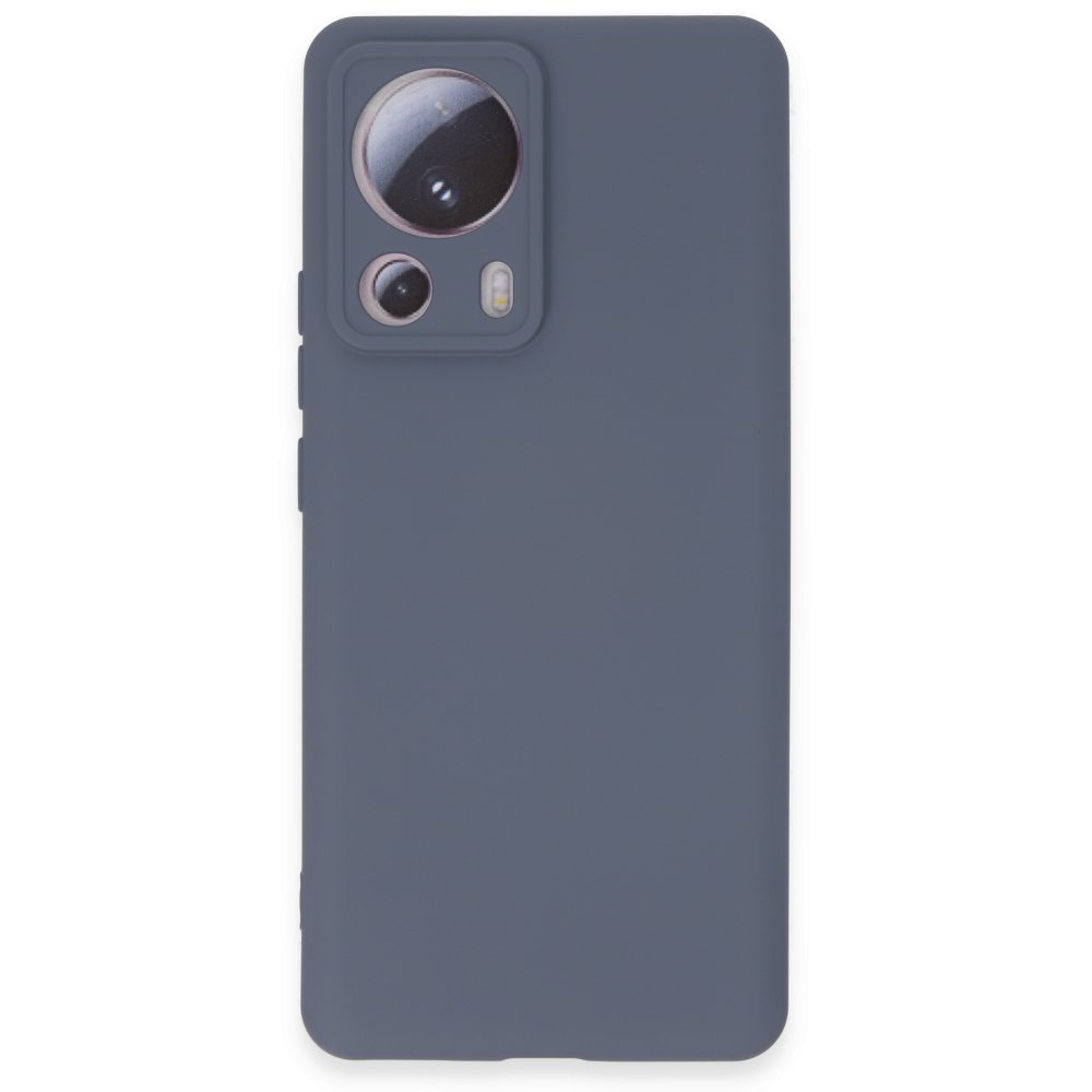 Xiaomi Mi 13 Lite Kılıf Nano içi Kadife Silikon - Gri Xiaomi Mi 13 Lite Kılıf Nano içi Kadife Silikon - Gri