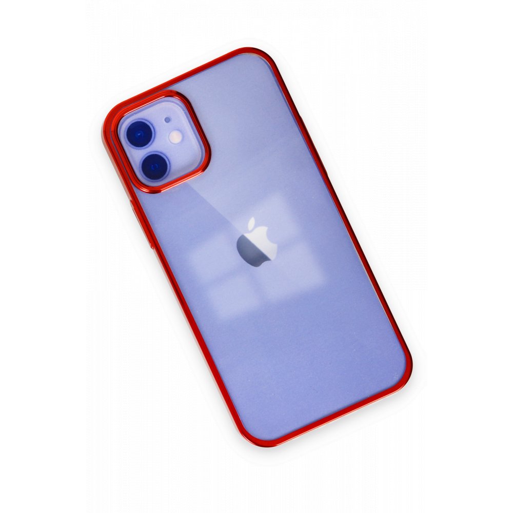  iPhone 12 Kılıf Element Silikon - Kırmızı