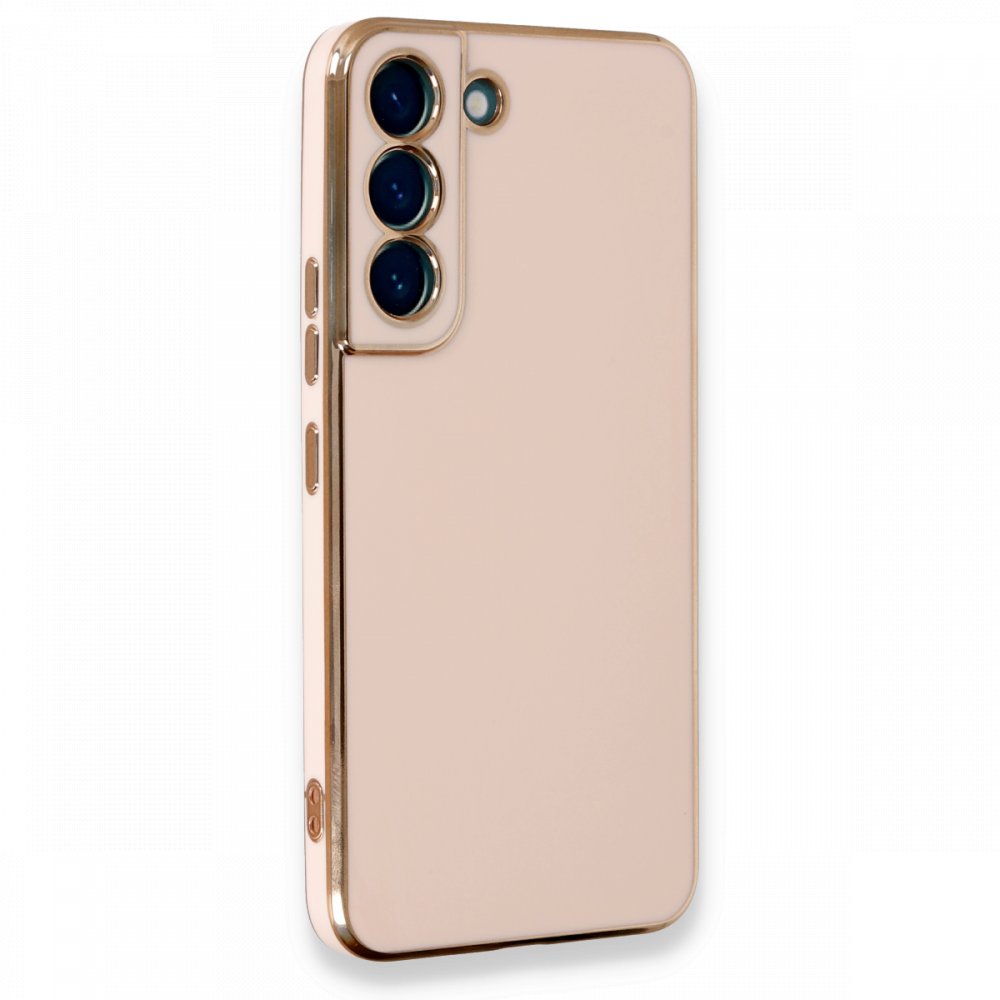 Samsung Galaxy S22 Plus Kılıf Volet Silikon - Pembe