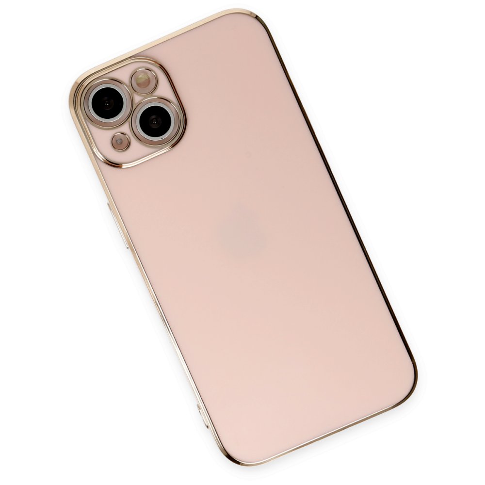  iPhone 14 Kılıf Volet Silikon - Pembe