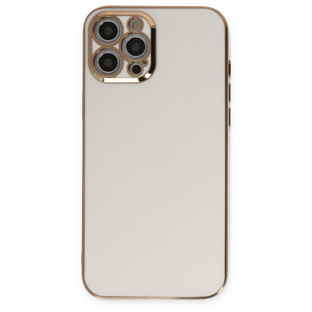  iPhone 12 Pro Kılıf Volet Silikon - Beyaz