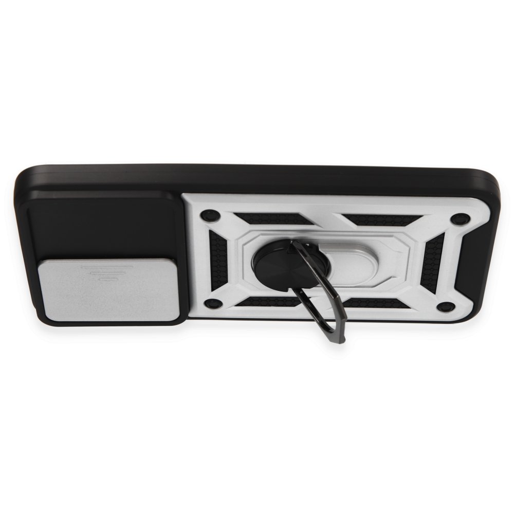 Redmi Note 12S Kılıf Pars Lens Yüzüklü Silikon - Gümüş Redmi Note 12S Kılıf Pars Lens Yüzüklü Silikon - Gümüş