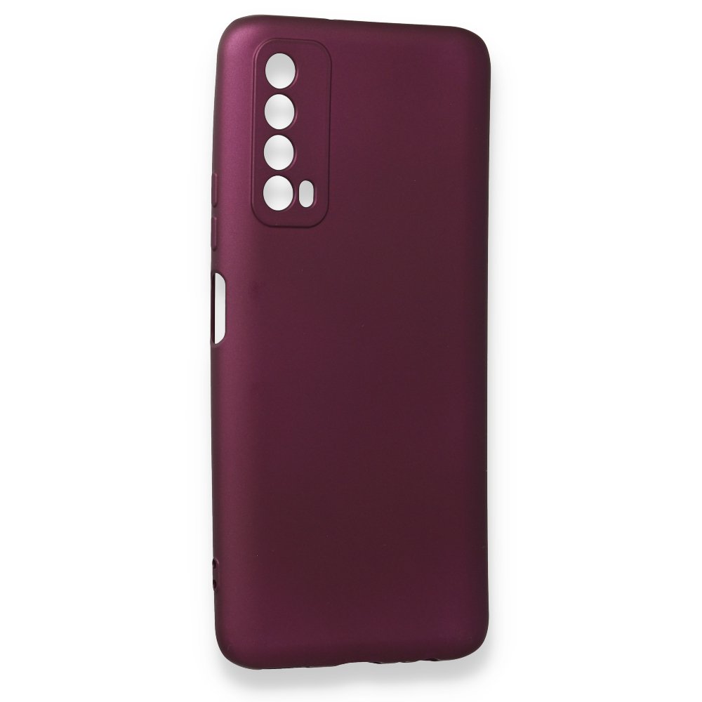 Huawei P Smart 2021 Kılıf First Silikon - Mürdüm  Huawei P Smart 2021 Kılıf First Silikon - Mürdüm