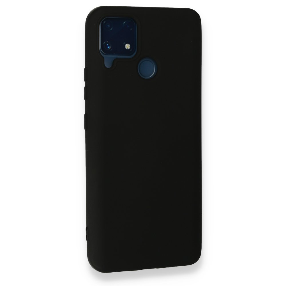  Realme C25s Kılıf Nano içi Kadife Silikon - Siyah