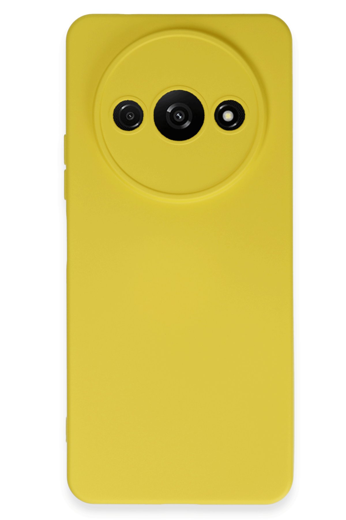 Redmi A3 4G Kılıf Nano içi Kadife Silikon - Sarı