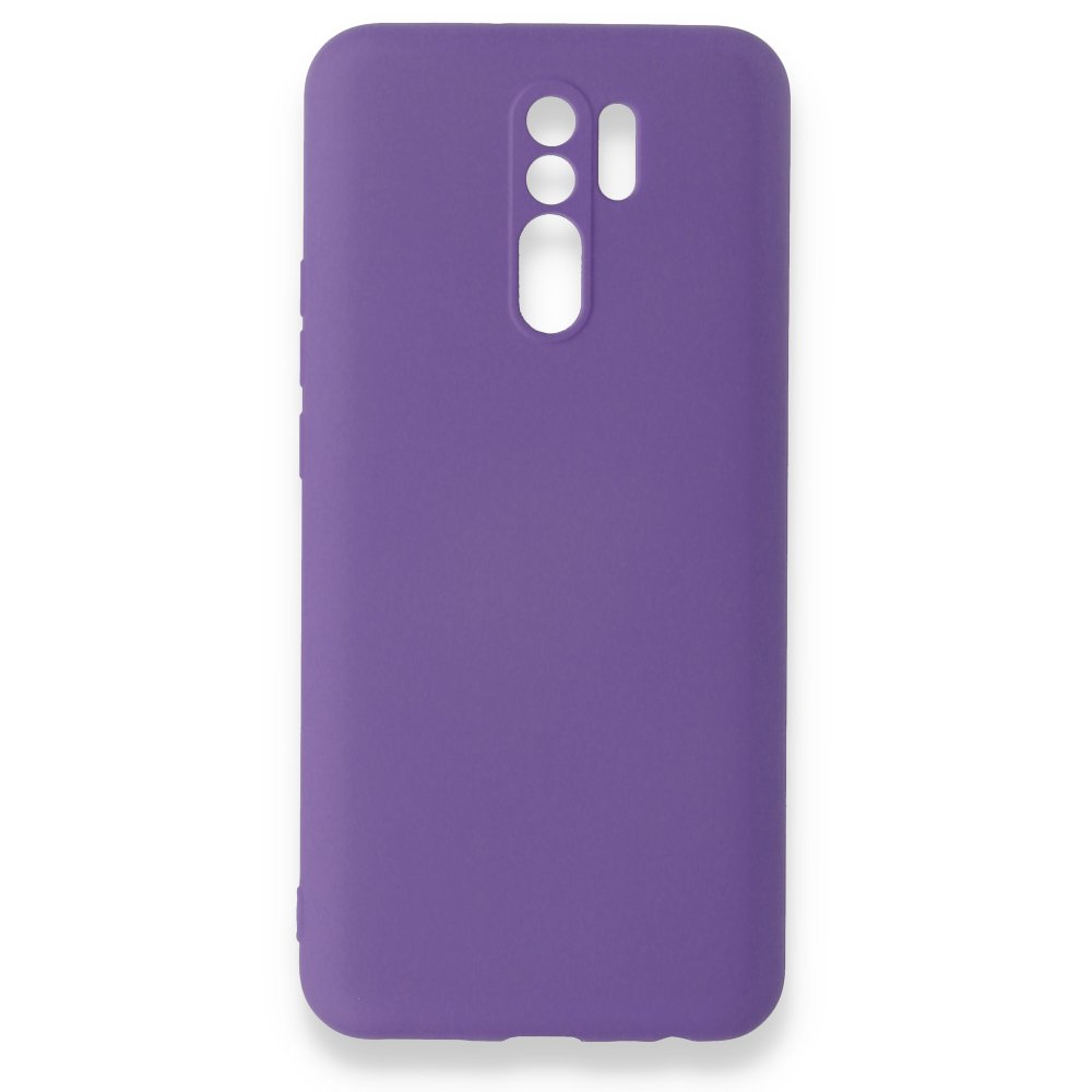 Redmi 9 Kılıf Nano içi Kadife Silikon - Mor Redmi 9 Kılıf Nano içi Kadife Silikon - Mor