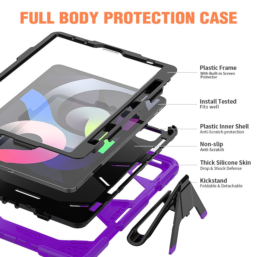 iPad Pro 11 (2020) Kılıf Griffin Tablet Kapak - Mor iPad Pro 11 (2020) Kılıf Griffin Tablet Kapak - Mor