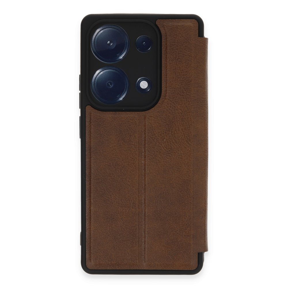 Redmi Note 13 Pro 4G Kılıf Flip Cover - Taba