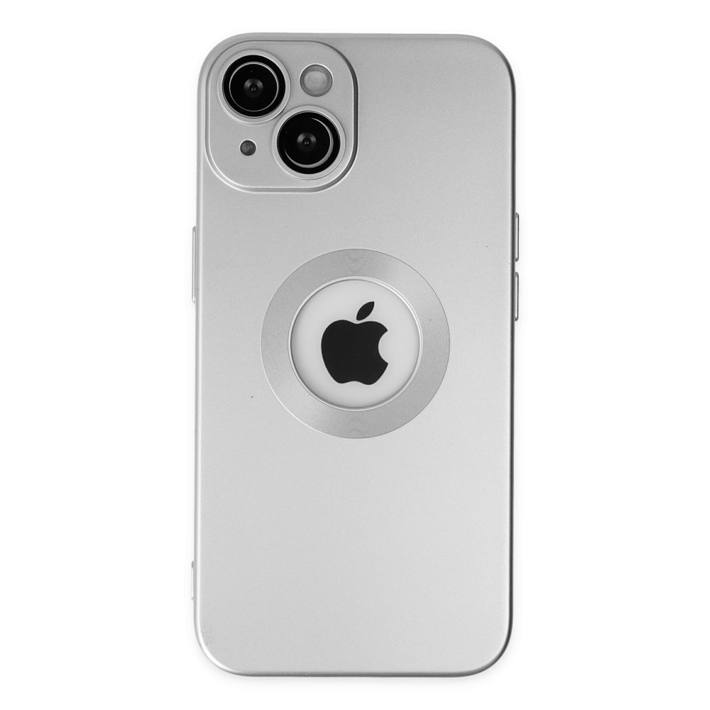  iPhone 14 Plus Kılıf Vamos Lens Silikon - Gümüş