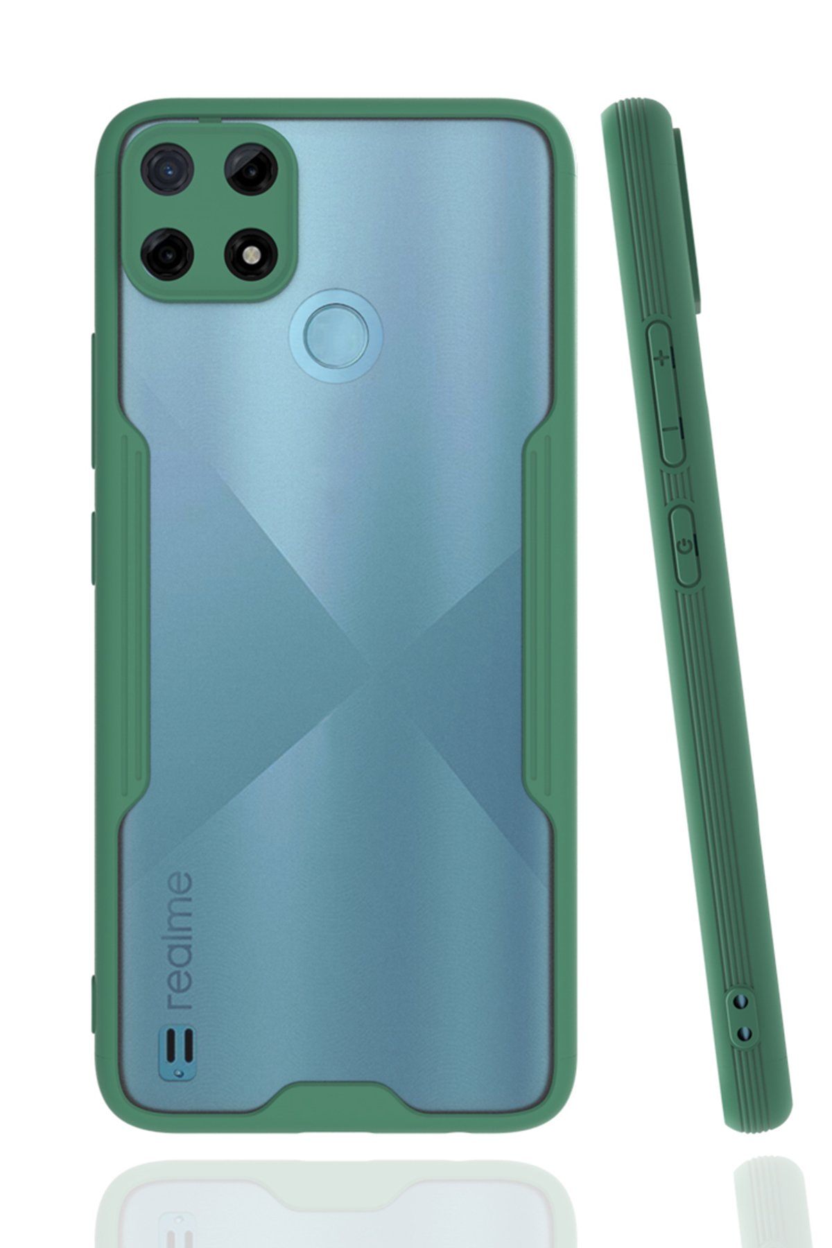  Realme C21Y Kılıf Platin Silikon - Yeşil