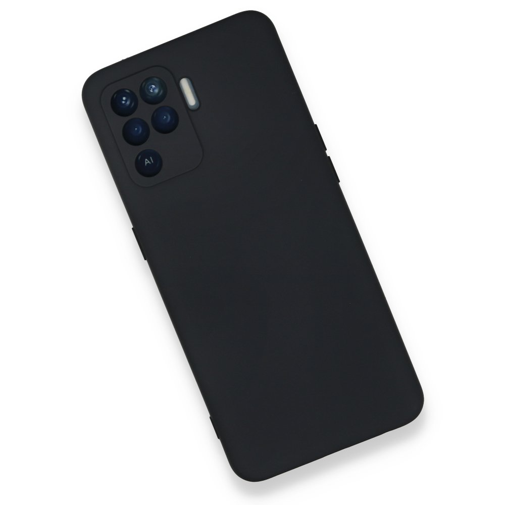  Oppo Reno 5 Lite Kılıf Nano içi Kadife Silikon - Lacivert
