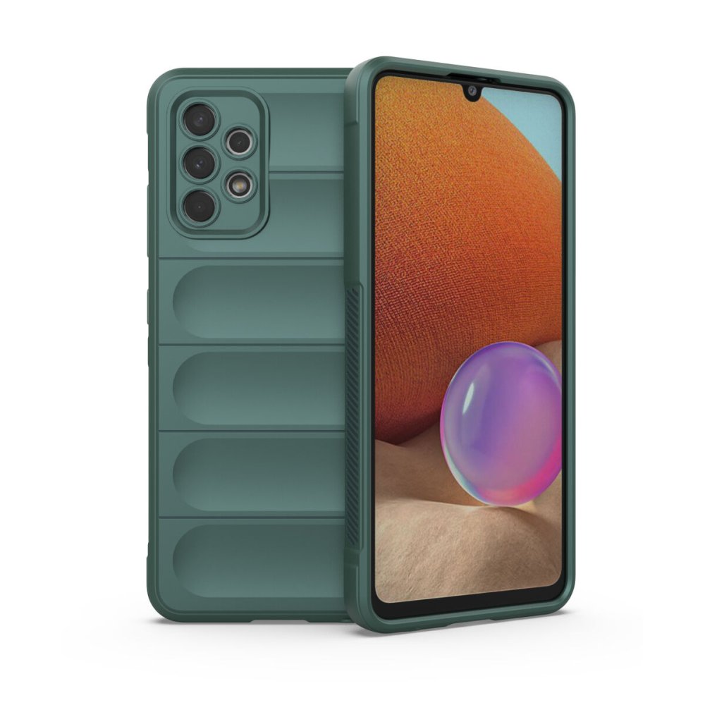  Samsung Galaxy A32 Kılıf Optimum Silikon - Koyu Yeşil