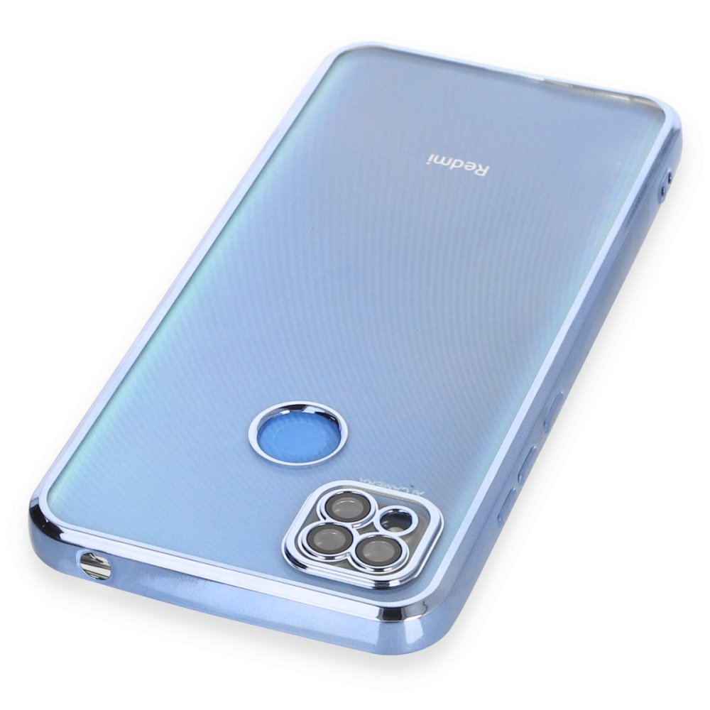 Redmi 9C Kılıf Razer Lensli Silikon - Açık Mavi