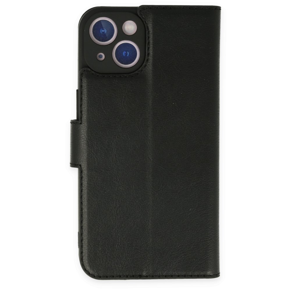  iPhone 14 Plus Kılıf Trend S Plus Kapaklı Kılıf - Siyah