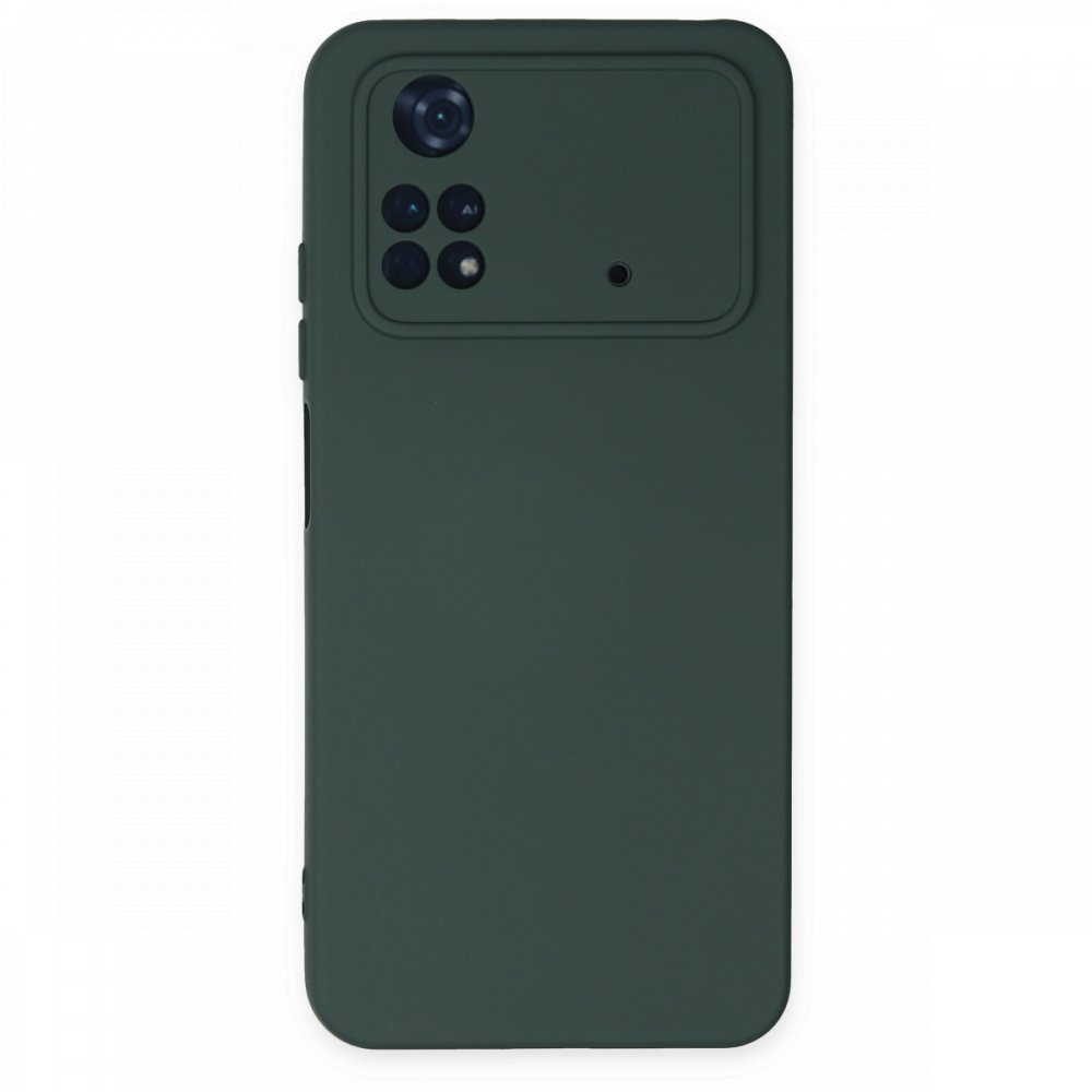  Xiaomi Poco M4 Pro 4G Kılıf Nano içi Kadife Silikon - Koyu Yeşil