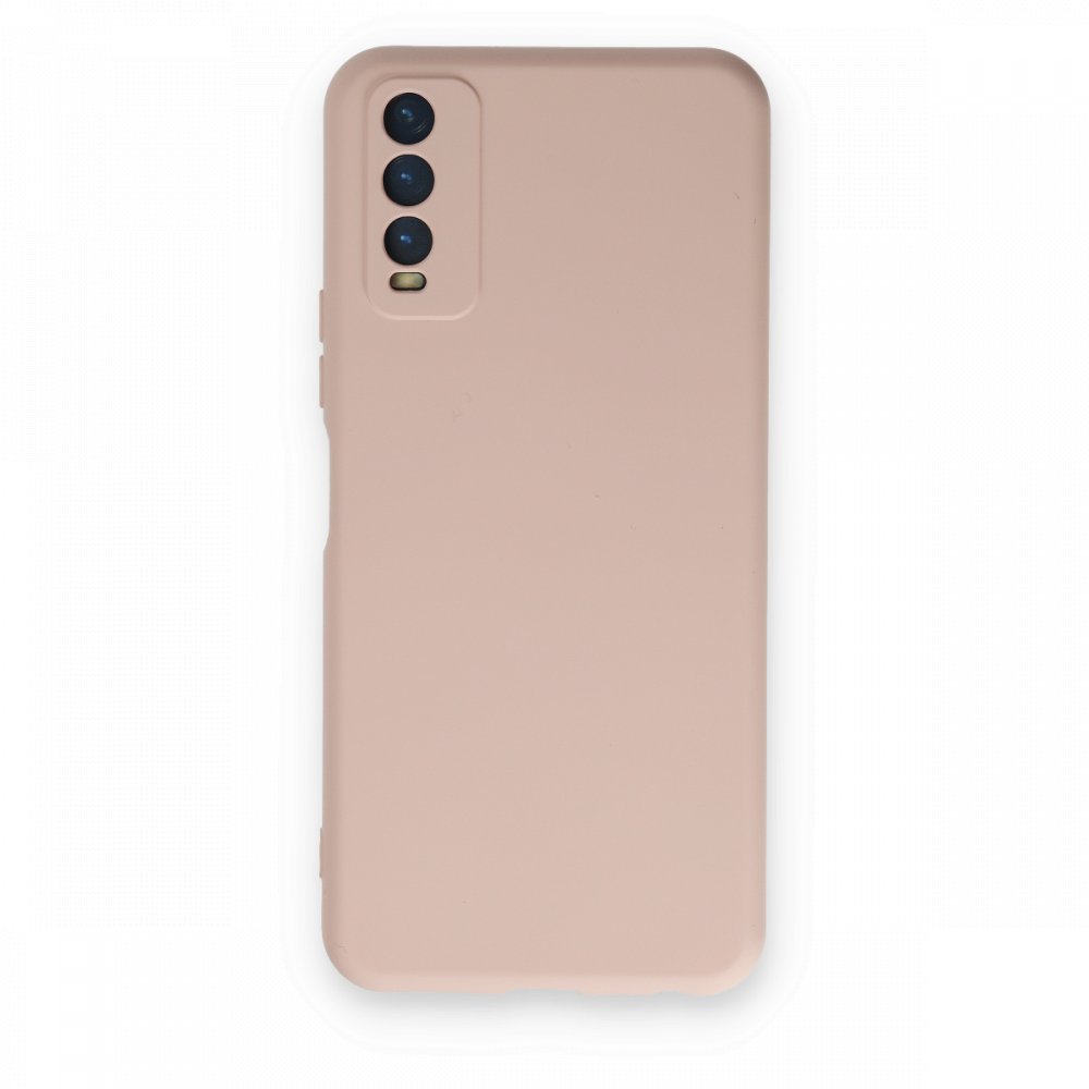  Vivo Y11S Kılıf Nano içi Kadife Silikon - Pudra