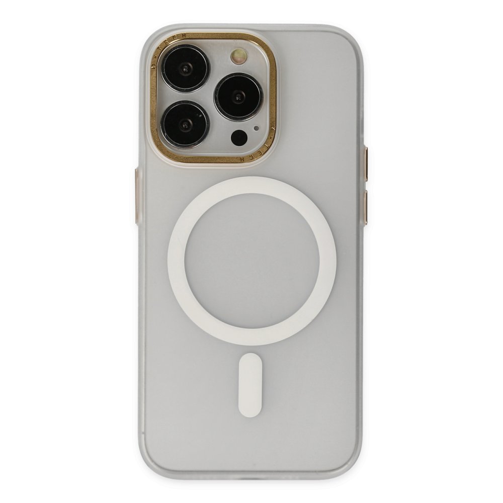  iPhone 14 Pro Max Kılıf Lodos Magneticsafe Mat Kapak - Şeffaf