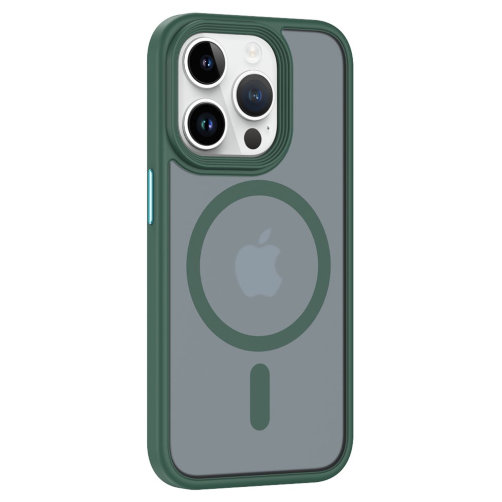  iPhone 15 Pro Kılıf Trex Magneticsafe Kapak - Koyu Yeşil