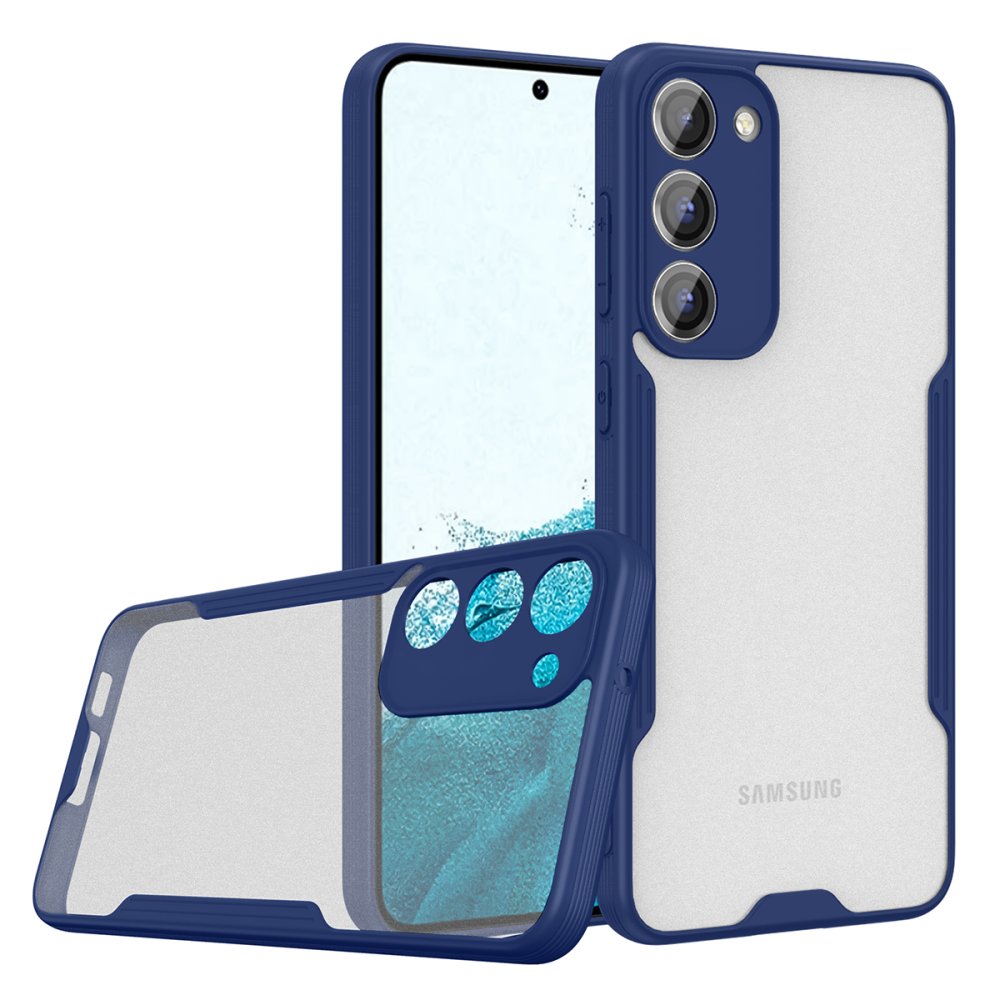  Samsung Galaxy S23 Plus Kılıf Platin Silikon - Lacivert