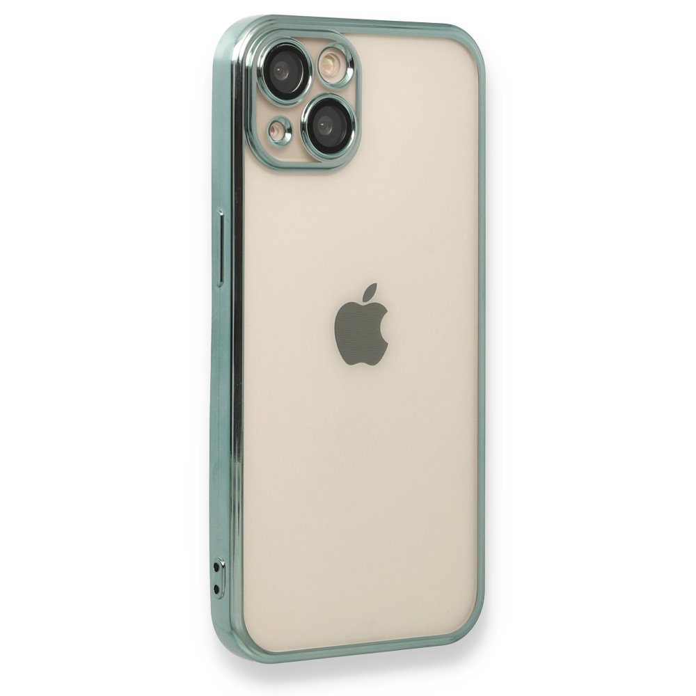  iPhone 14 Plus Kılıf Razer Lensli Silikon - Yeşil