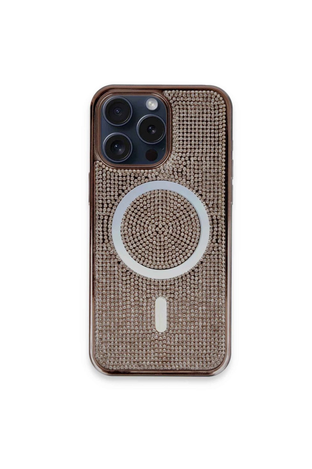 iPhone 14 Pro Max Kılıf Diamond Magsafe Kapak - Pembe iPhone 14 Pro Max Kılıf Diamond Magsafe Kapak - Pembe