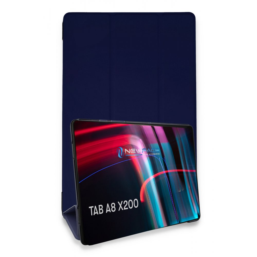  Samsung Galaxy X200 Tab A8 10.5 Kılıf Tablet Smart Kılıf - Lacivert