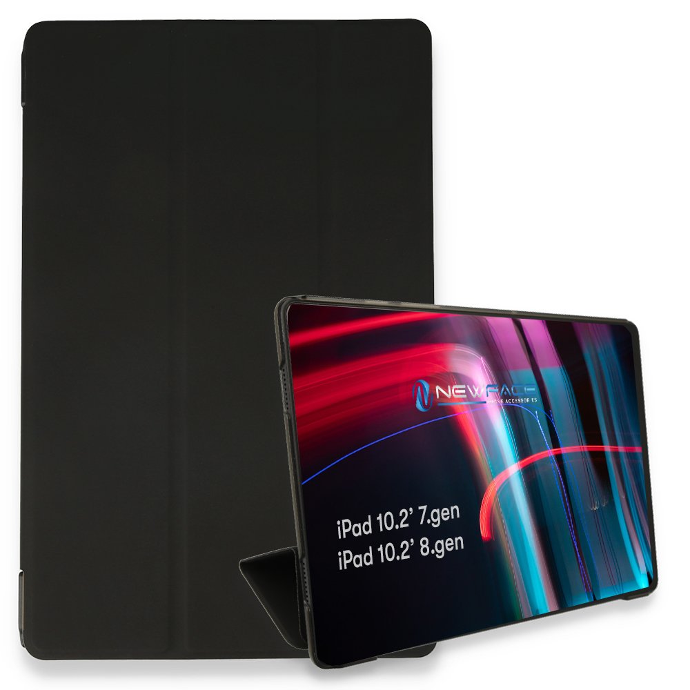  iPad 10.2 (7.nesil) Kılıf Tablet Smart Kılıf - Siyah