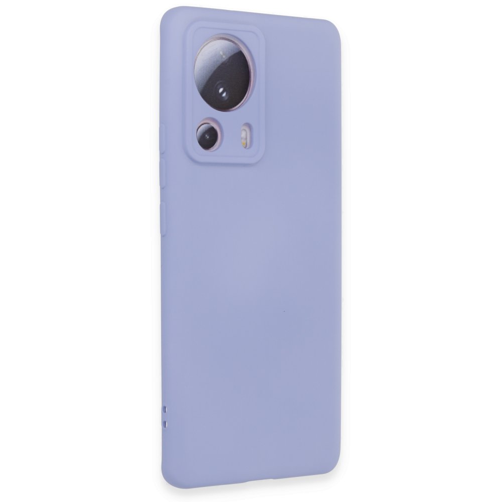 Xiaomi Mi 13 Lite Kılıf Nano içi Kadife Silikon - Lila Xiaomi Mi 13 Lite Kılıf Nano içi Kadife Silikon - Lila