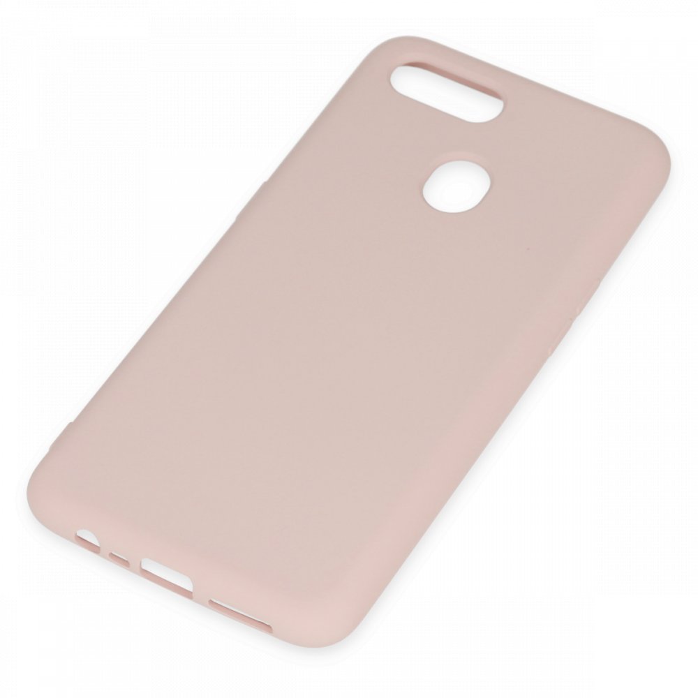  Oppo AX7 Kılıf Nano içi Kadife Silikon - Pudra